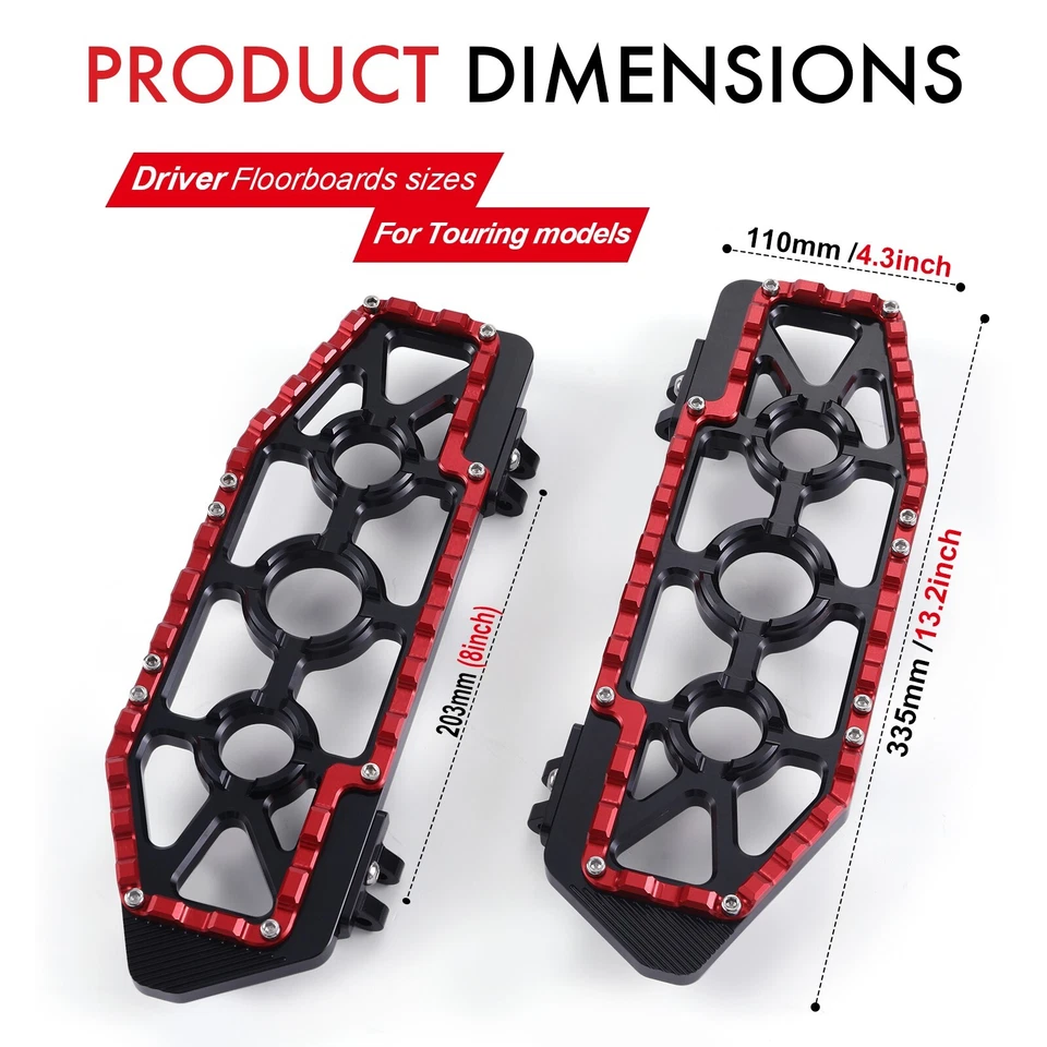 Estriberas para Harley MX Touring Street Electra Glide Road King 14-24 Foto 2 de 4