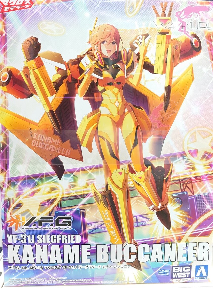 Aoshima VFG Macross Delta VF-31J Siegfried Kaname Buccaneer model