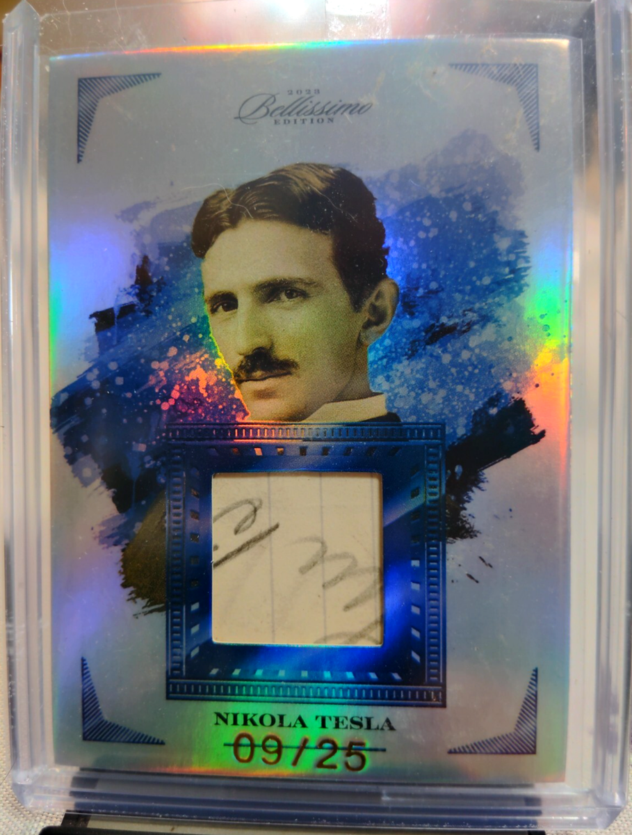 2023 BELLISSIMO EDITION NIKOLA TESLA WRITTEN RELIC CARD #66 2023 BELLISSIMO EDITION NIKOLA TESLA WRITTEN RELIC CARD #66