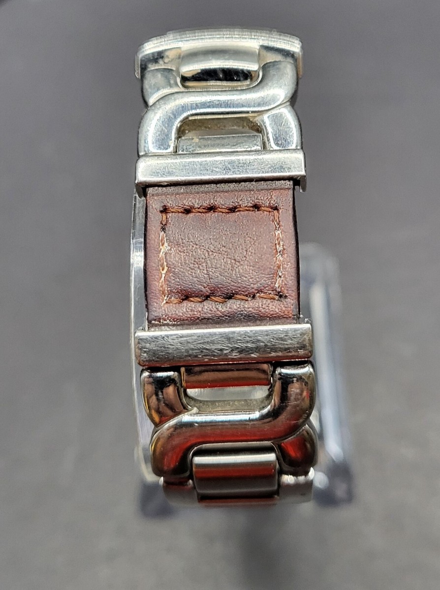Fossil ES-2133 Ladies Silver and Leather Fossil ES-2133 Ladies Silver Tone Steel Quartz Watch Leather  main image 3