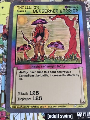Berserker Warrior CANNABEAST Card 9/114 Non Holo PACK FRESH NM/VLP 2023 1st Edit
