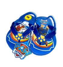 Paw Patrol Toddler Baby Boys Flip Flop Flops Blue Slide Sandals Size 5-6 NWT New