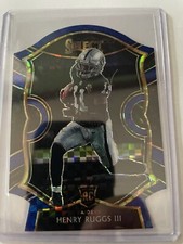 2020 Panini Select HENRY RUGGS III Blue Checker Die Cut Prizm Concourse RC #58