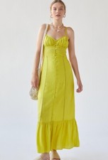 UO Urban Outfitters Silva Midi Slip Dress Size XS D01