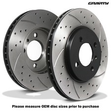 FRONT DRILLED GROOVED 260MM BRAKE DISCS FOR BMW 3 SERIES E30 E36 316 318 82-99