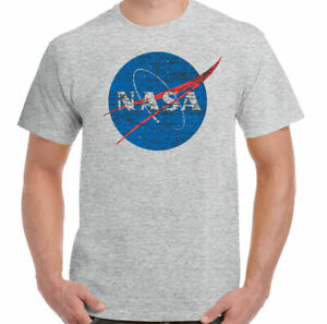 NASA-Homme Geek Nerd Big Bang Theory Logo T-Shirt Rétro Espace Sheldon Cooper 