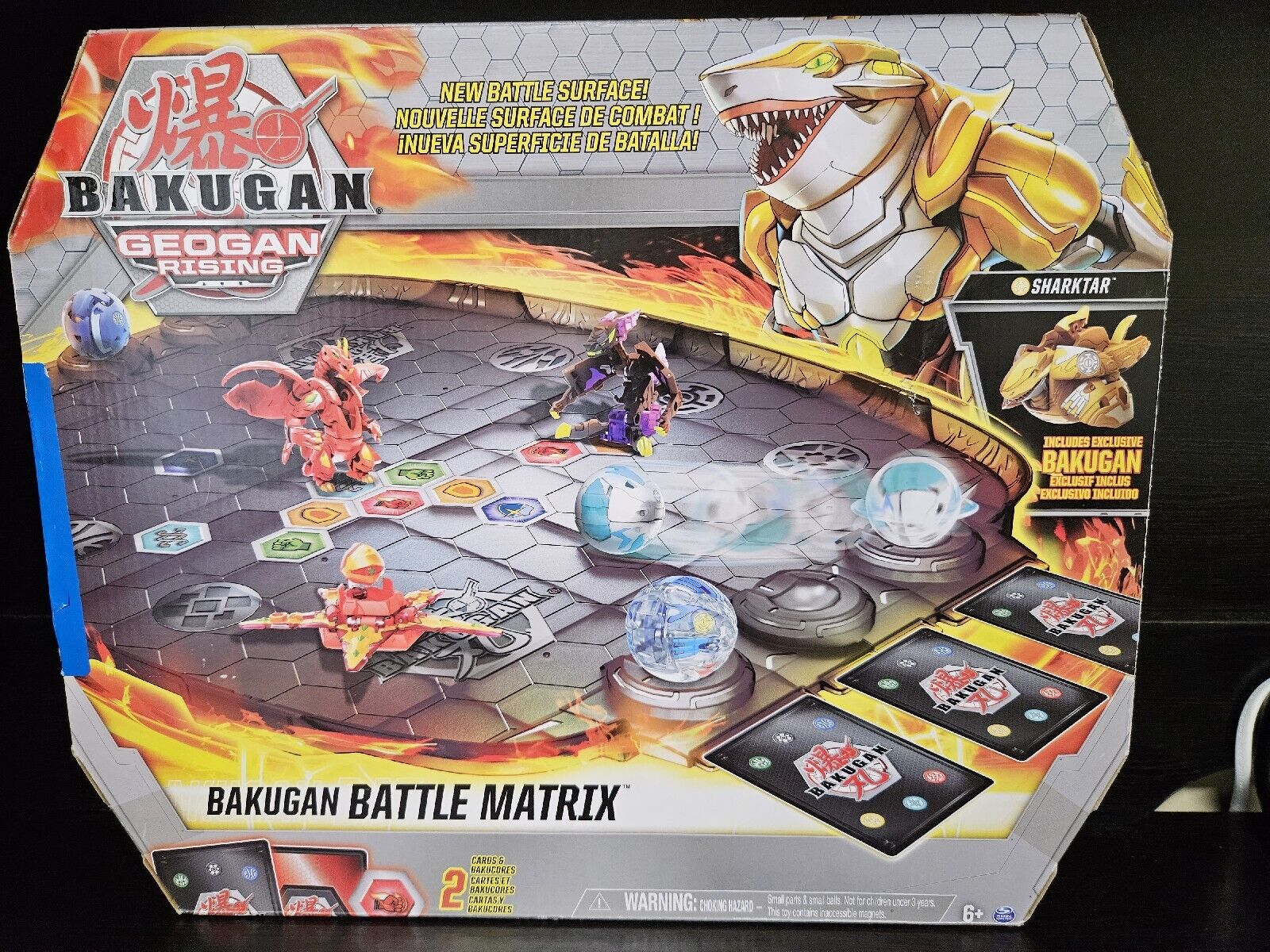 Bakugan Battle Matrix, Deluxe Game Board with Exclusive Gold Sharktar, Kids  Toys for Boys Aged 6 and up