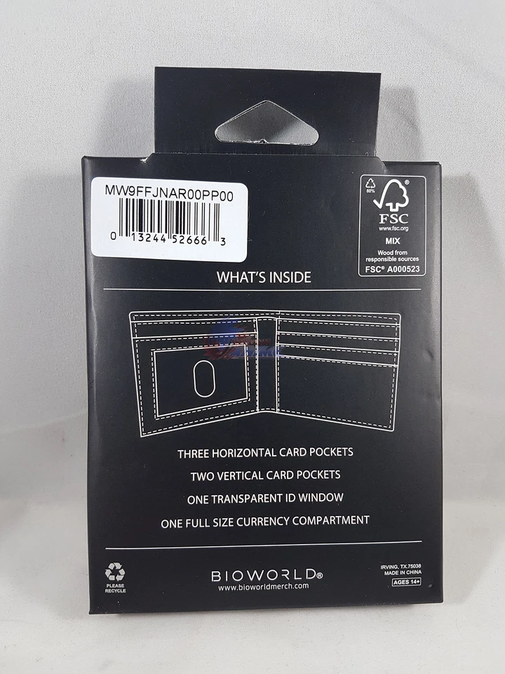 Naruto Hidden Leaf Village Bifold Wallet Anime Licensed NEW - Image 3 of 4