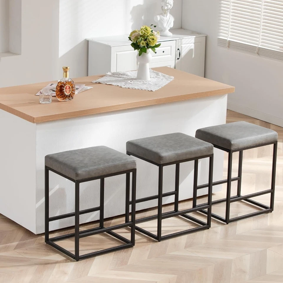 Counter Height Bar Stools,24 inch Bar Height Stools, SET of 2 - Image 4 of 4