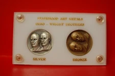 Wright Brothers Silver and Bronze medal set