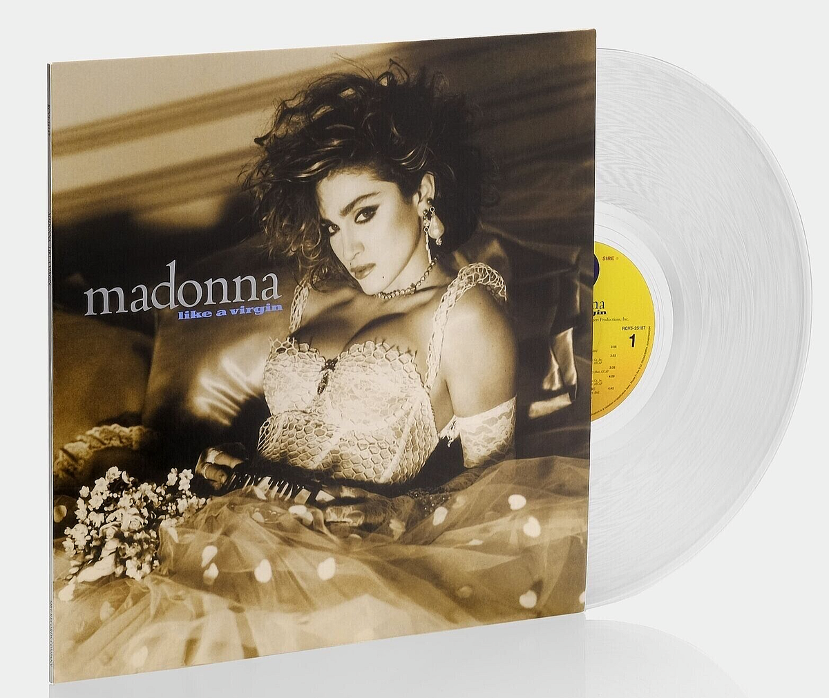 Madonna like a￼ virgin Crystal Vinyl Madonna Like A Virgin 180Gr Crystal Clear Color Vinyl Material