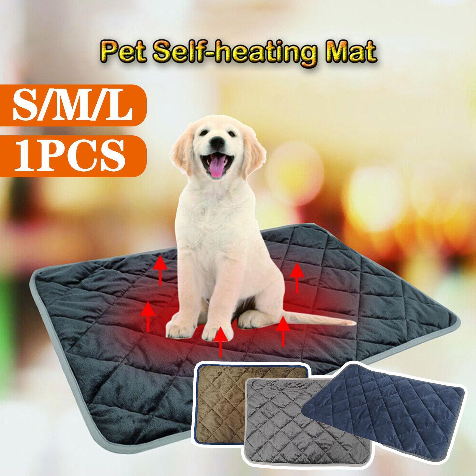 Self Heating Dog Cat Pet Bed Mats Thermal Radiator 4J0D Ki Pads Heated |  eBay