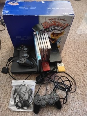 Sony PlayStation 2 PS2 Fat NTSC-J 6 Games Bundle SCPH-39001