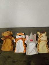 Melissa And Doug Hand Puppets Zoo - Friends Set Of 4 Preownd