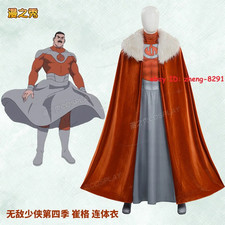 Invincible Season 4 Thragg Cosplay Jumpsuit Outfit Halloween Bodysuit Zentai Set