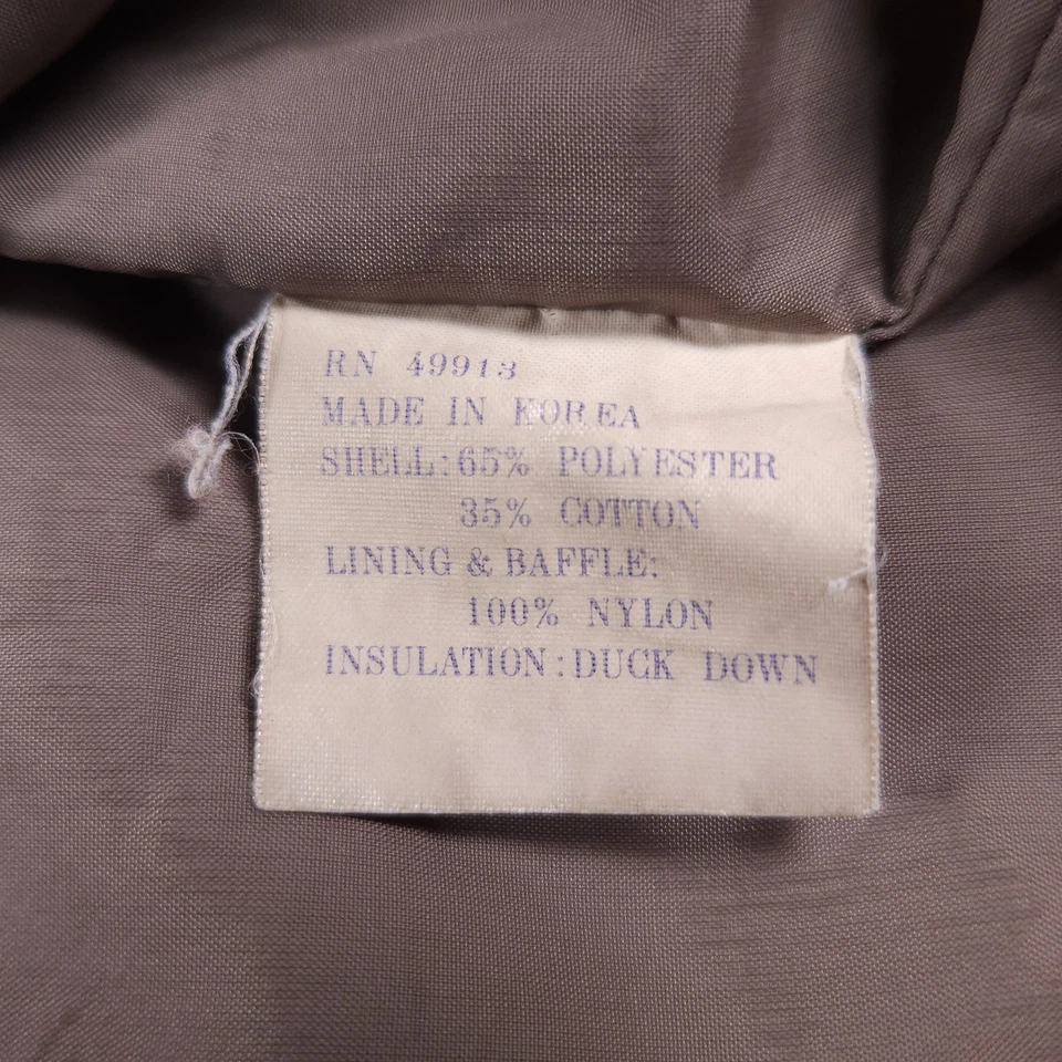 Abrigo Parka Largo De Colección The Company Store Mujer Talla XL Marrón Chaqueta de Invierno Foto 4 de 4