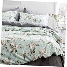 Home French Country Garden Toile Floral Printed Duvet Quilt Cover Cotton