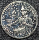 1776-1976 40% PROOF Silver Bicentennial Quarter 25C Old Glory C&C 1c Auction!