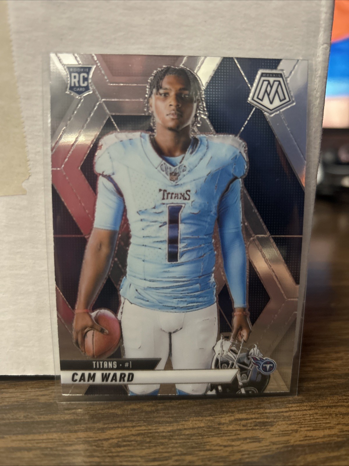 2025 Panini Mosaic Cam Ward Rookie Variation Silver Prizm #272 Titans RC