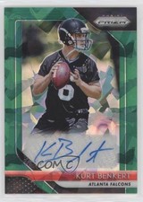 2018 Panini Prizm Rookie Green Crystals 18/75 Kurt Benkert #RA-KBE Auto 6o3