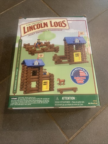 Original Box Lincoln Logs Some Damage Open Box - Picture 8 of 9