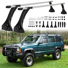 63 Adjustable Van Roof Ladder Rack Cross Bars Carrier For 76-97jeepcherokee