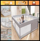 50x50 Inch Baby Playpen - Indoor & Outdoor Toddler Play Yard with Breathable Mes
