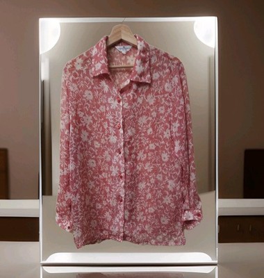 PIERRE BALMAIN Vintage Silk Blend Blouse Paris 88/160 M/L