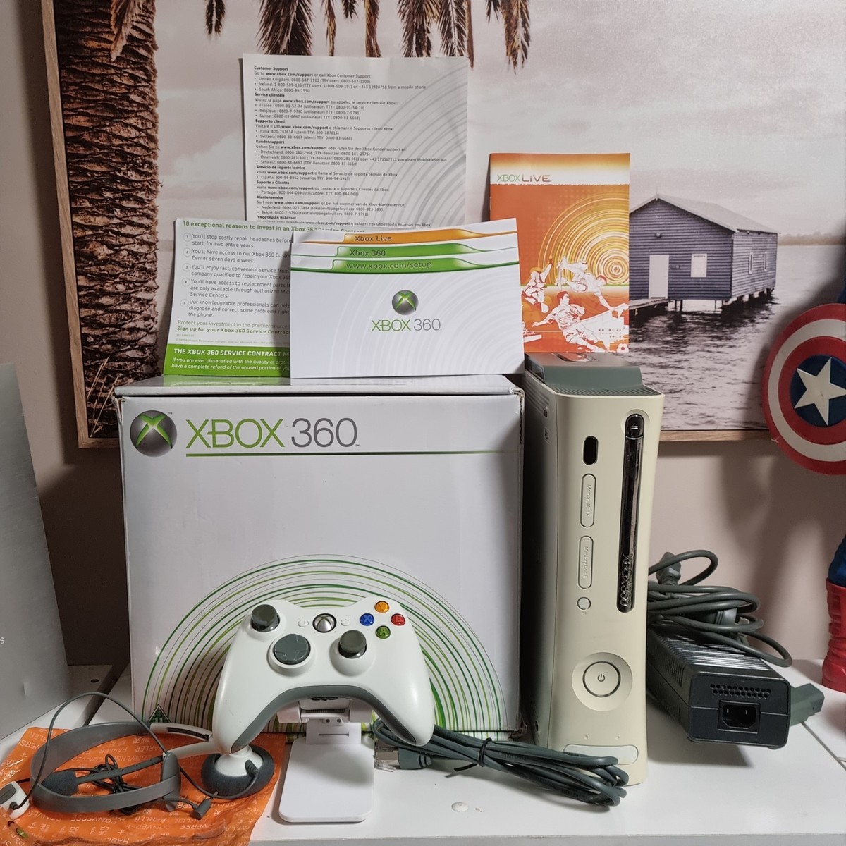 Xbox 360 Bundle Console With Original Box Tested and Working