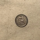 1857 Seated Liberty Half Dime Almost Uncirculated AU Coin #DR 905-103