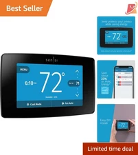 Smart Wi-Fi Thermostat Touchscreen Color Display Voice Control Energy Star