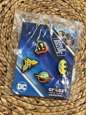 Crocs DC Justice League 5 Pack Shoe Charms Authentic Limited Edition Jibbitz