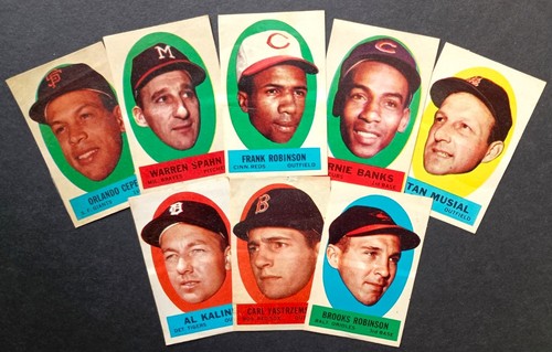 Ernie Banks 1963 Topps Peel Offs card