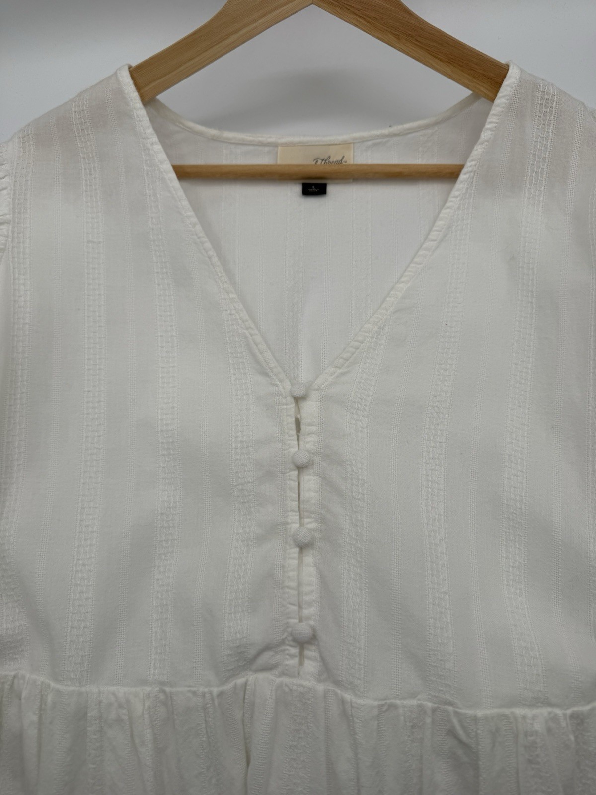 Universal Thread White Tiered Lined Maxi Dress L … - image 3