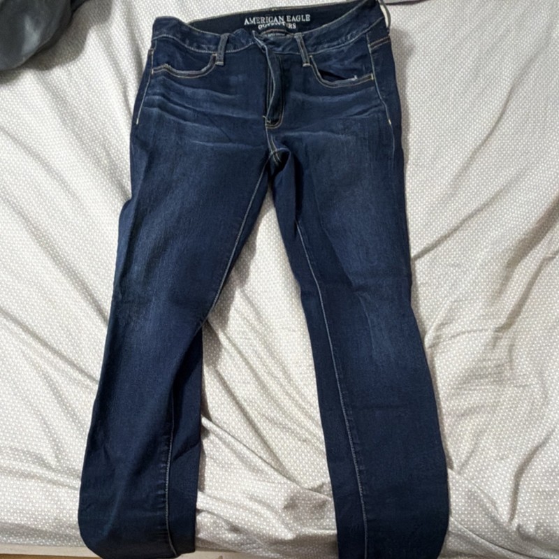 American Eagle Outfitters Jegging Jeans Dark Wash Blue Stretch 10