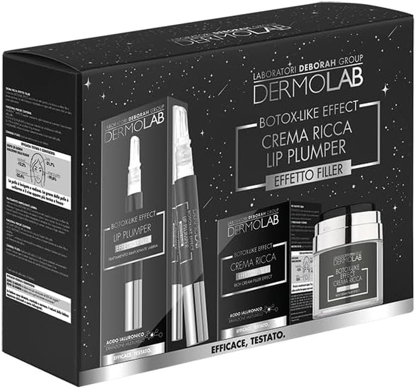 - Beauty Box Crema Ricca 50Ml E Lip Plumper Effetto Filler, Con Acido Ialuronico