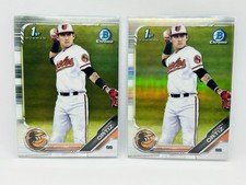 Joseph Ortiz 2019 Bowman Draft 1st Prospect LOT (2) Refractor + Chrome BDC-23
