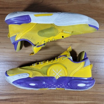 Li-Ning Way of Wade City of Angels All City 12 Shoes Mens Size 11 Yellow Purple