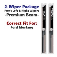 Wipers 2pk Beam Wiper Blades fits 2005+ Ford Mustang - 19220/19200