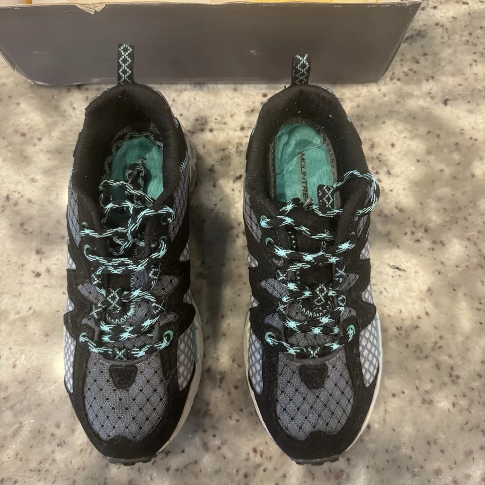 Zapatos Mountrek para mujer 6,5 gris negro verde azulado senderismo camping secado rápido caminar Foto 4 de 4