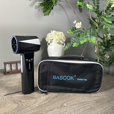 Basook Turbo Dryer Blower, 134MPH Hurricane Turbo Fan, Cordless with light 750W 