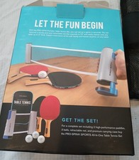 PRO SPIN Retractable Ping Pong Net &ndash; 72" Table Tennis Net with Clamps Portable