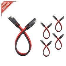 5-Pack 10 Gauge SAE Battery Connector - Weather Resistant Quick Connect