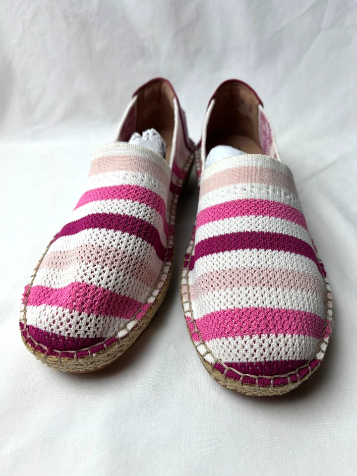 Cole Haan Women White/Pink Stripe Knit Summer Cloudfeel Espadrilles Size US 9.5B - Image 2 of 4