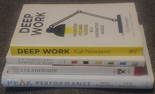 Book Collection on Thinking: (Deep Work, Six Hats,  Peak Performance, Harvard)