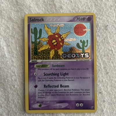 2005 Pokemon EX Deoxys Solrock 47/107 Unommon Reverse Holo