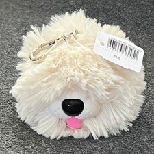 Bath Body Works Shaggy Sheep Dog Pocketbac Holder Case Clip Key Chain Fob