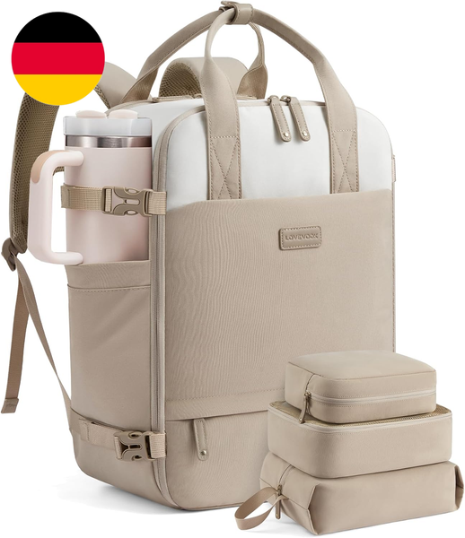 Lovevook Reiserucksack Damen Groß, HandgepäCk Rucksack Flugzeug 15.6 Zoll Laptop-image