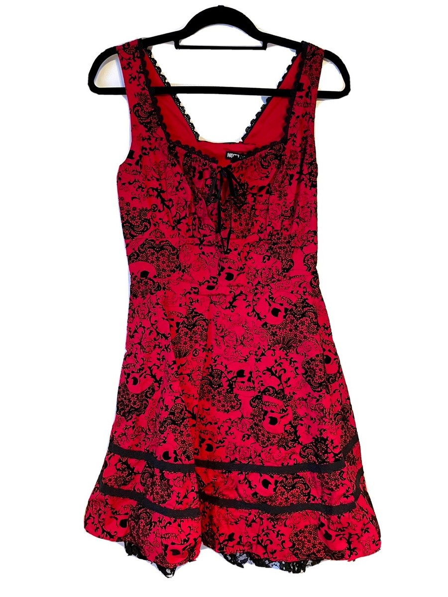 hot topic red velvet dress BNWT Hot Topic Plus Size 2 (22/24) Red Velvet Long Sleeve Dress