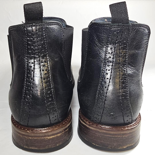 Johnston & Murphy Black Leather Chelsea Ankle Boots Men’s Dress Shoes Size 11M - Picture 5 of 6
